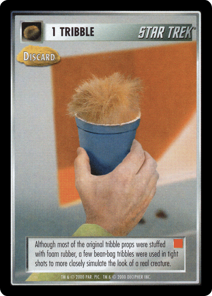 1 Tribble - Discard (Red)